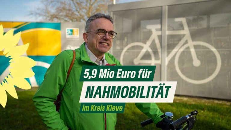 Land NRW fördert Nahmobilitäts-Maßnahmen im Kreis Kleve mit 5,9 Millionen Euro