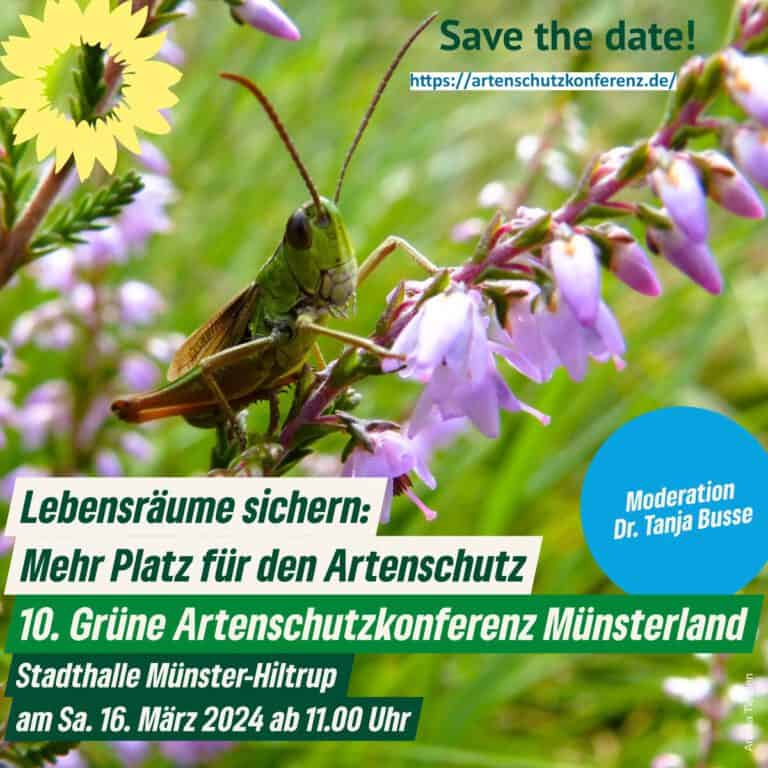 Grüne Artenschutzkonferenz am 16. März