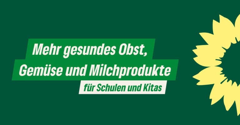 Mehr gesundes Obst, Gemüse und Milchprodukte für Schulen und Kitas
