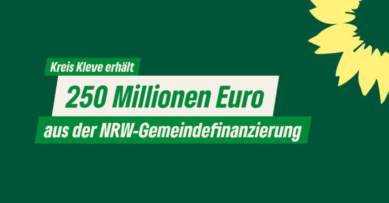 Kreis Kleve erhält 250 Millionen Euro aus der NRW-Gemeindefinanzierung